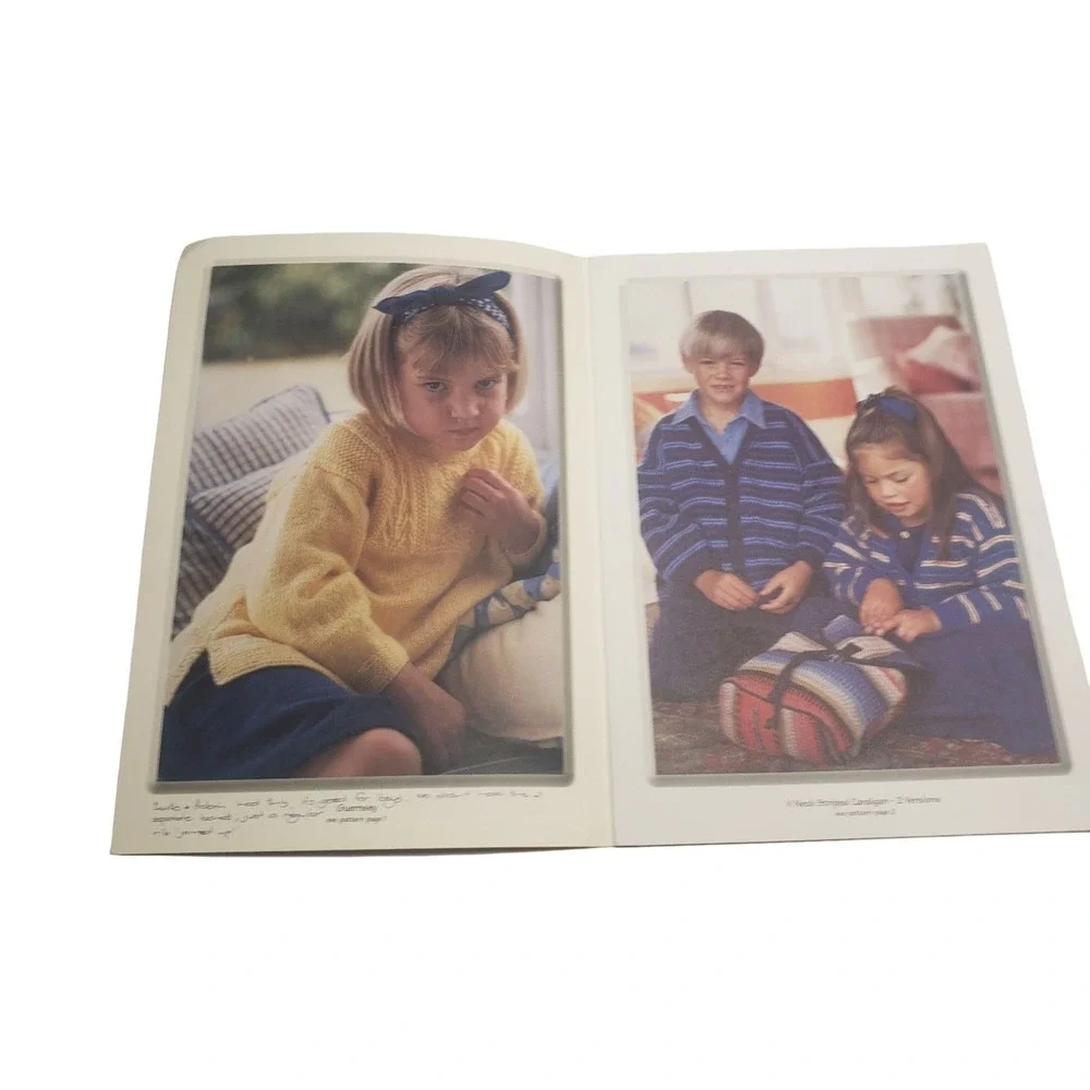 Crucci Little Peoples 6ply Knitting Album Vol 586 Vintage Kids Pattern Booklet